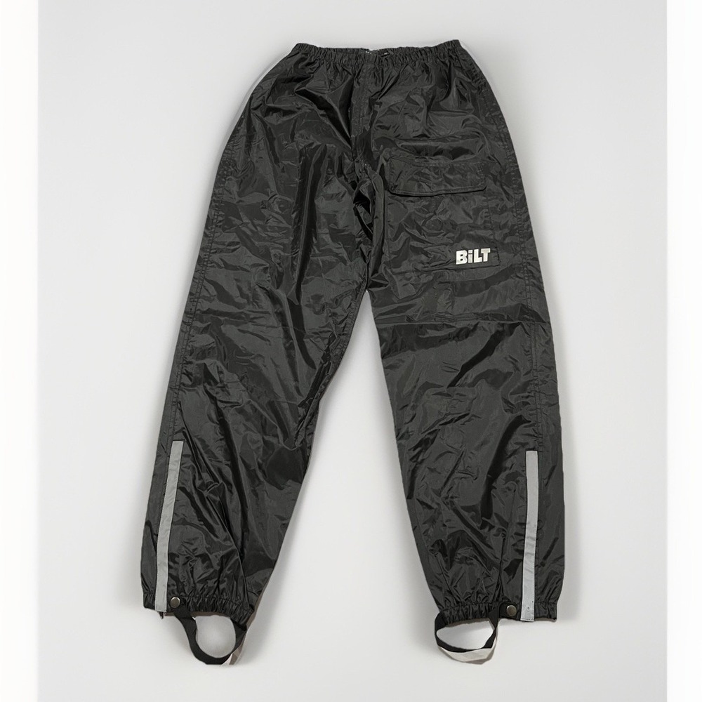BILT Mens Black Outdoor Motorcycle Bike Hiking Waterproof Cargo Reflect Pant XL